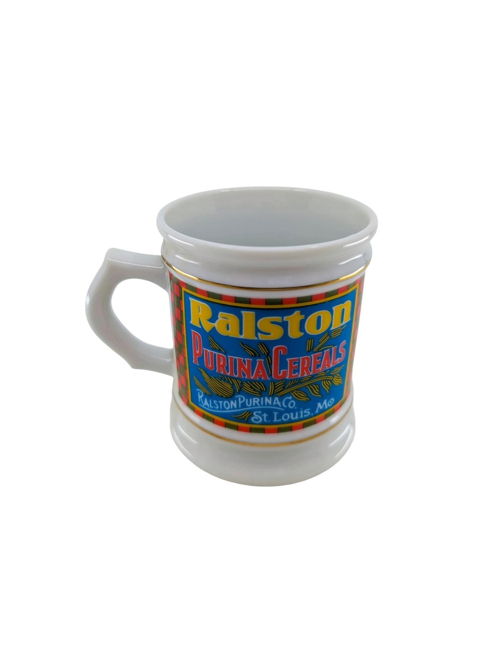 Vintage Ralston Breakfast Foods Mug Franklin Porcelain 1984 Japan